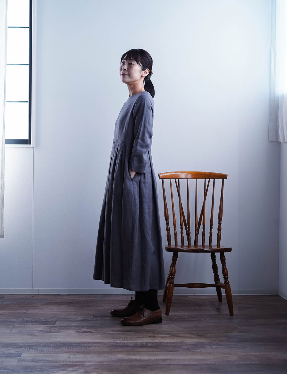 [Retro Grade] linen one-piece