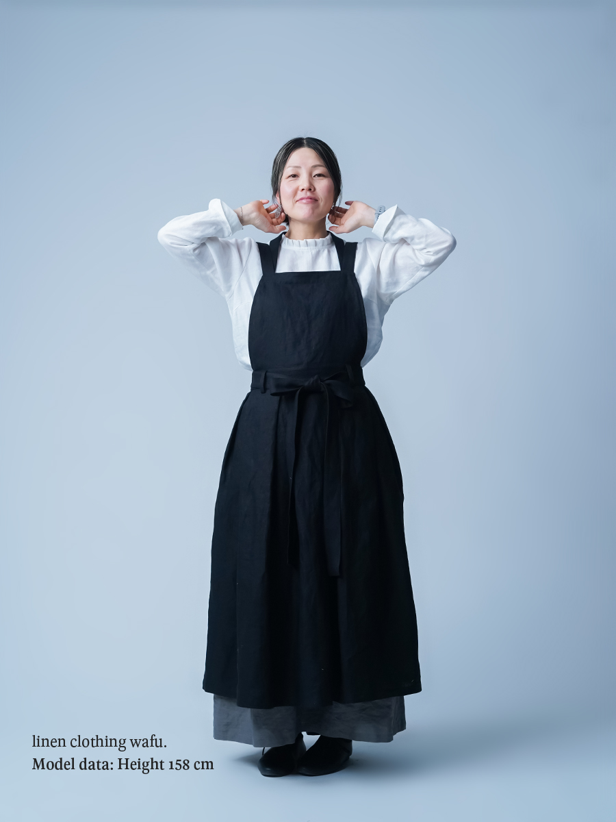 リネンドレス】暮らしの中で装うための一枚 2wayタブリエドレス