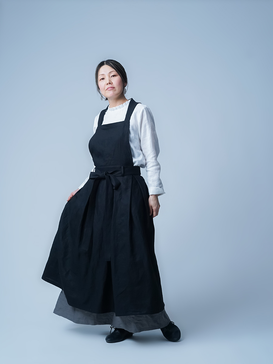 リネンドレス】暮らしの中で装うための一枚 2wayタブリエドレス