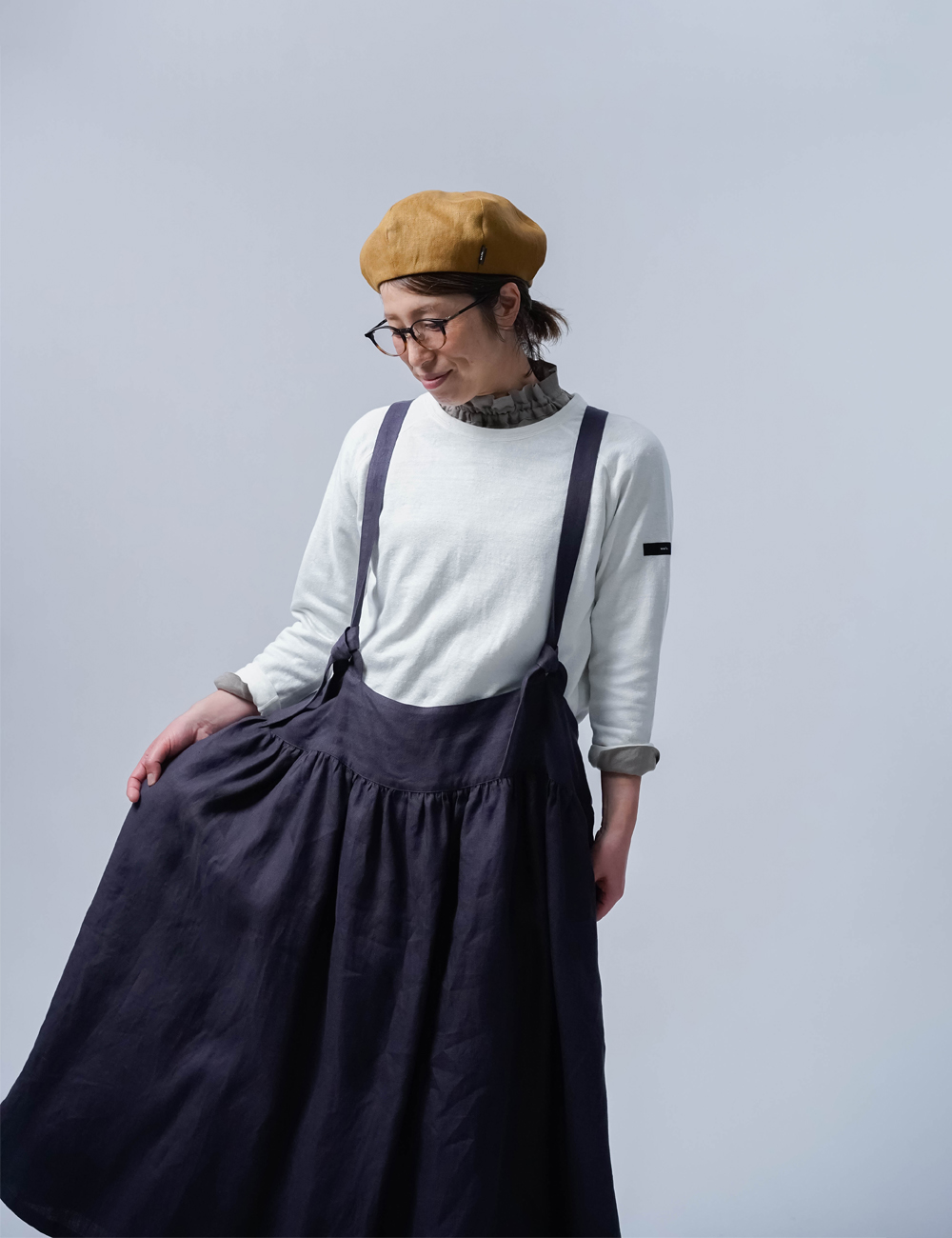 スカート 【 wafu 】 linen clothing