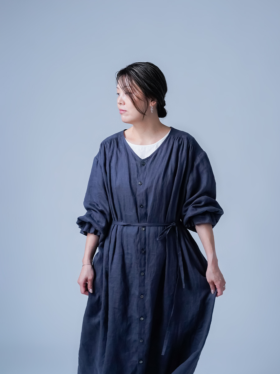 リネンドレス】皺も愛おしい 2way 雅亜麻 リネンワンピース