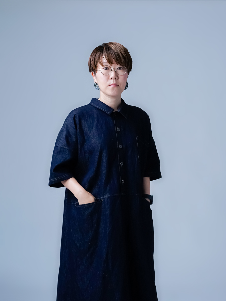 リネンデニムワンピース】驚くほど軽い リネンデニム 魔法のワンピース