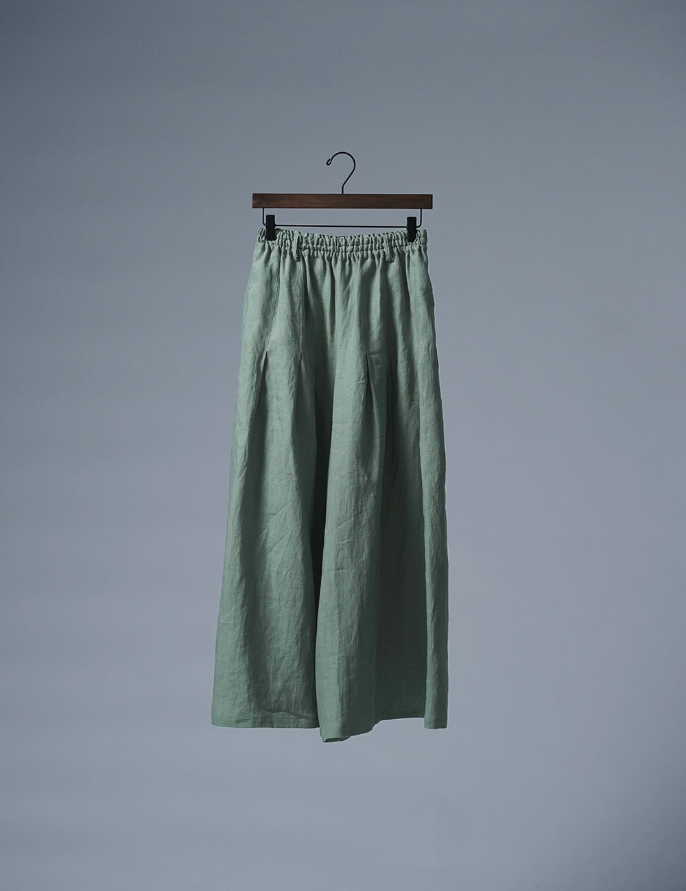 【wafu】Linen Pants 袴(はかま)パンツ/青磁鼠(せいじねず) b002k-snz1