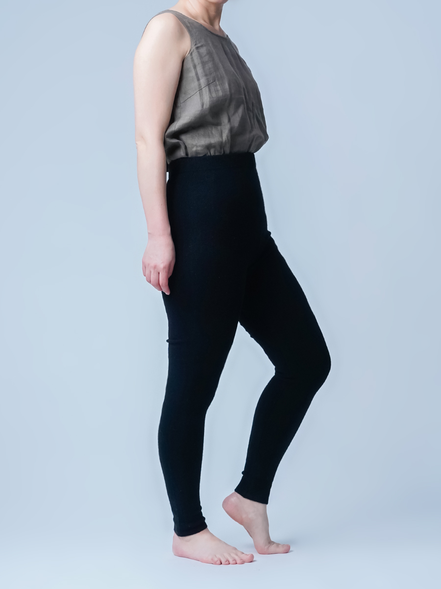 ヤク100%】機嫌のいい、冬の足元 アンダーヒーター ヤクロングレギンス