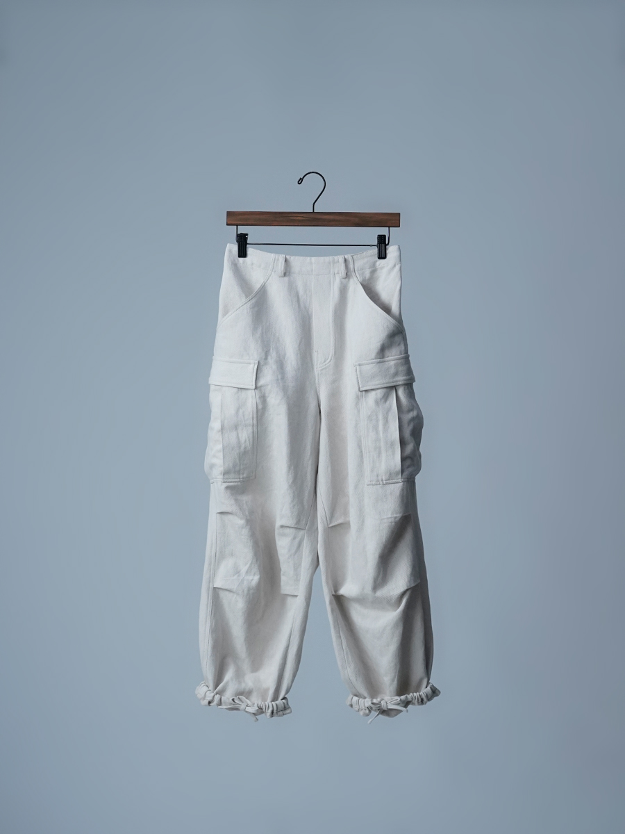 wafu ワフ　デニムカーゴパンツ　リネン　デニム リネンデニム】パンツ好きが惚れ込む! 魔法仕掛けの デニム