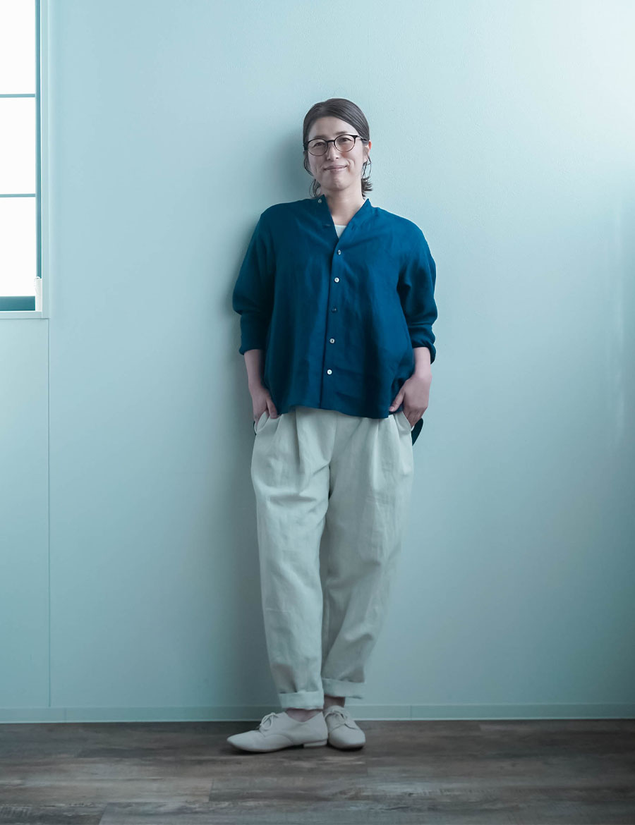 リネンデニムパンツ】新色デニム登場! 主役級に可愛い ホワイト