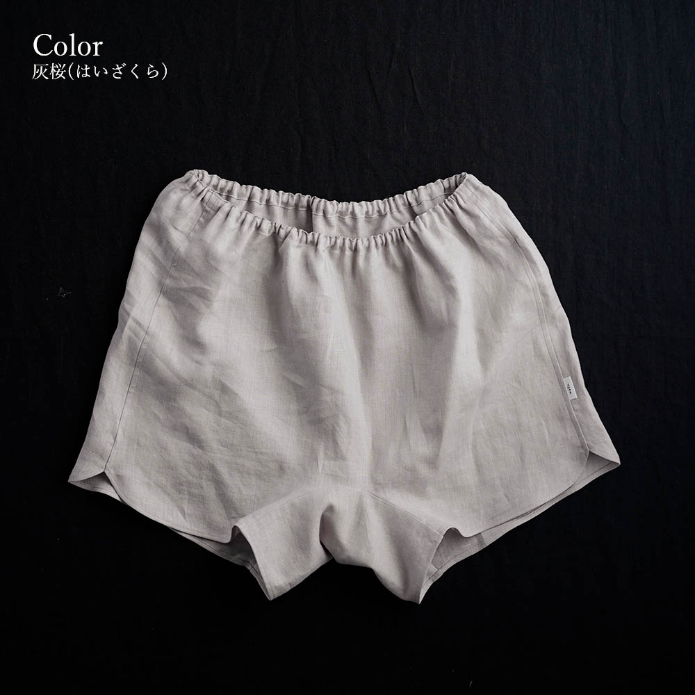 【wafu】　Linen Panties　リネンショーツ　トランクス　/2色展開 b014l