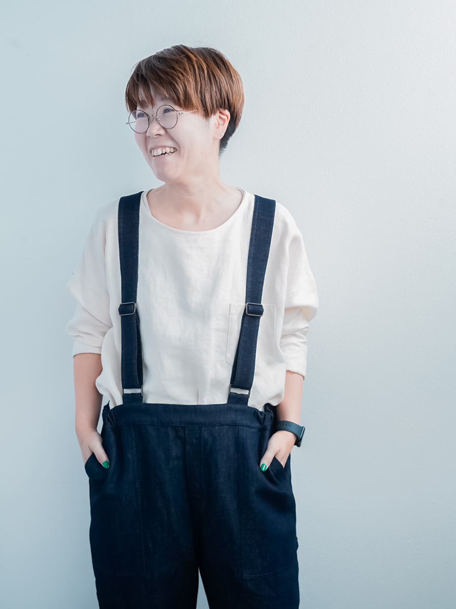 リネンデニムサロペット】着ると物語が始まる プレイフル ワーク