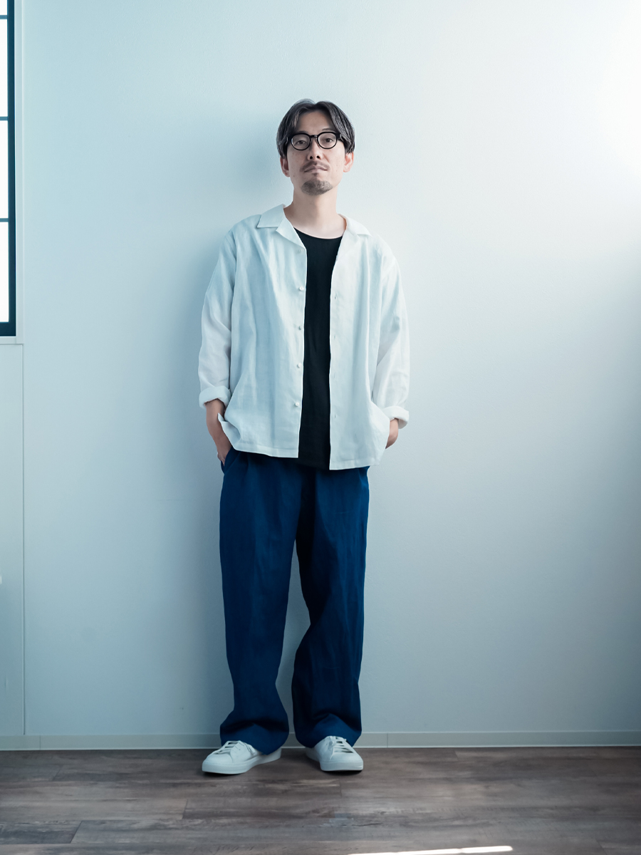 お試しNEWカラー!リネンデニムパンツ】物語を足す 特別な一本