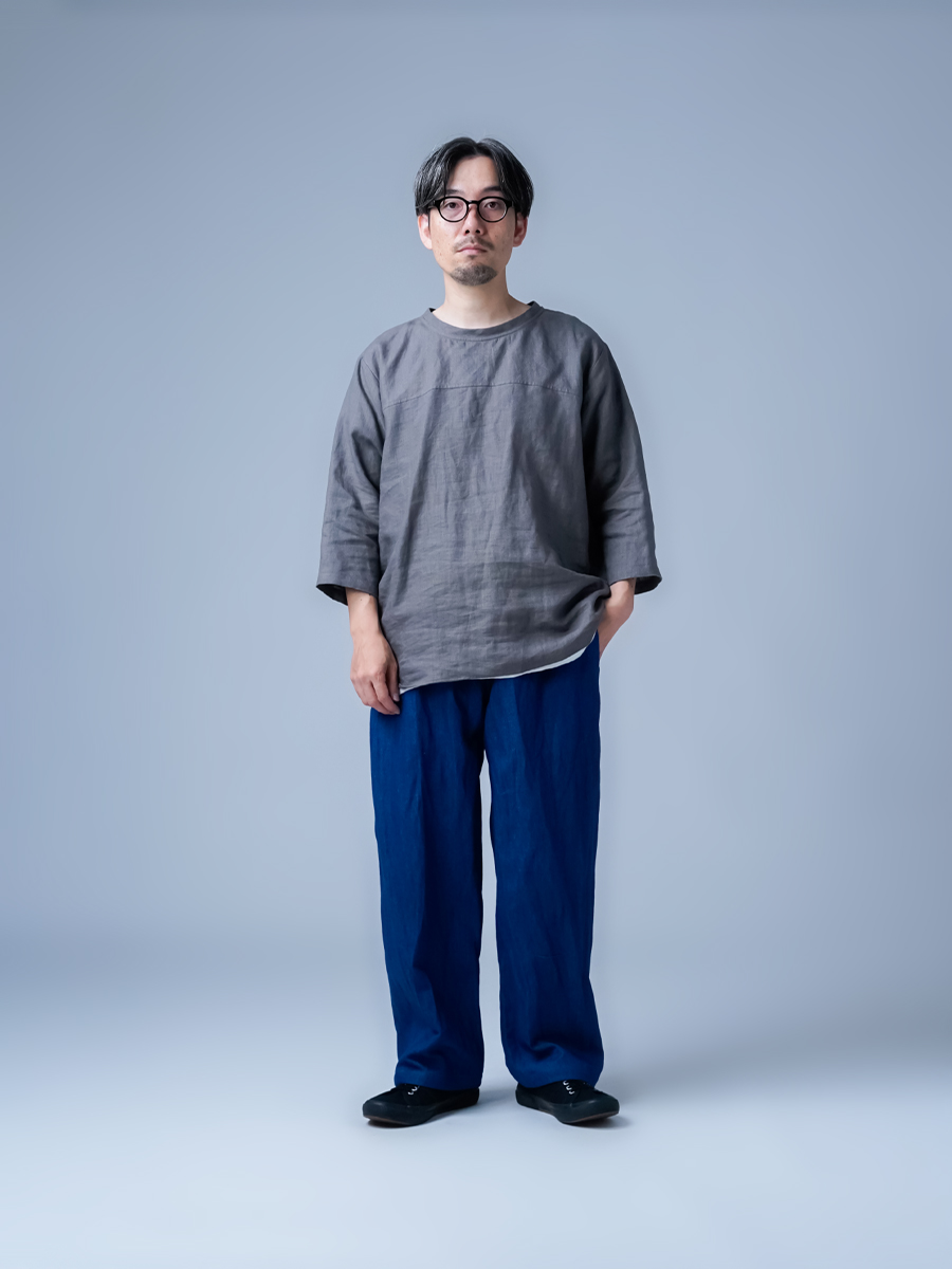 WAFU 夏のリネンデニムパンツ　used WAFU 夏のリネンデニムパンツ used - メルカリ