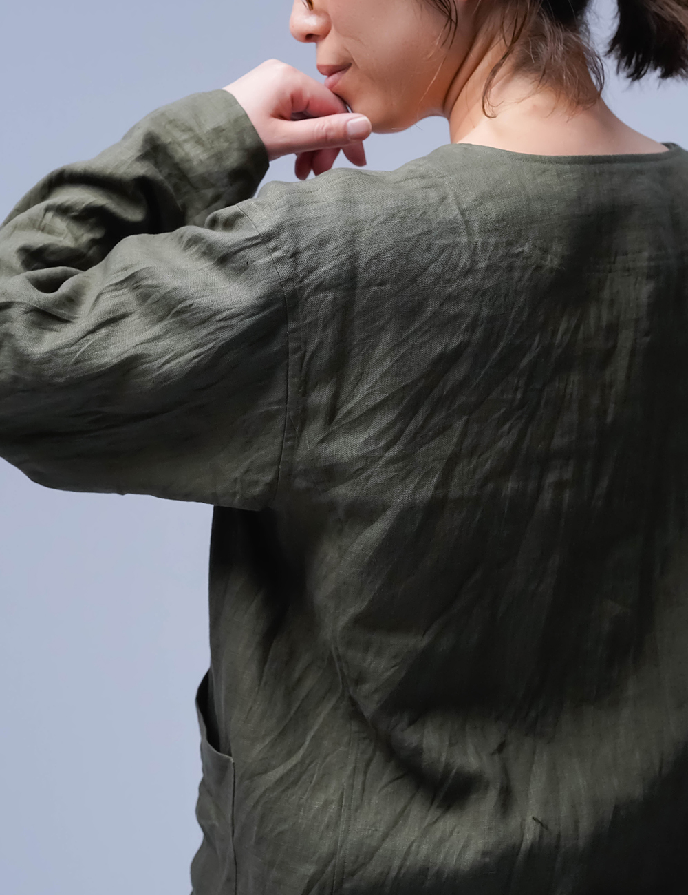 【リネンシャツジャケット】定番にできる扱いやすさ / 柳煤竹(やなぎすすたけ) h005h-ysk1