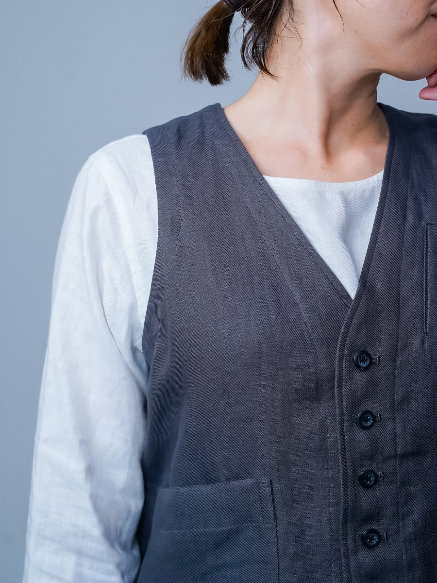 プレミアム】後悔しない選択。 眼鏡ポケット付 ユニセックス リネン