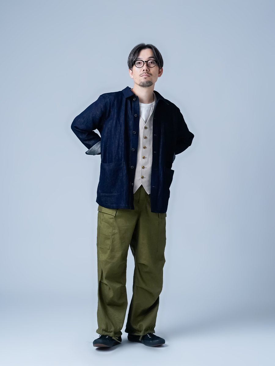 リネンデニムジャケット】そっと、あなたを主役にする服 デニム