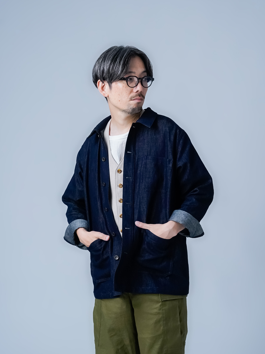 リネンデニムジャケット】そっと、あなたを主役にする服 デニム