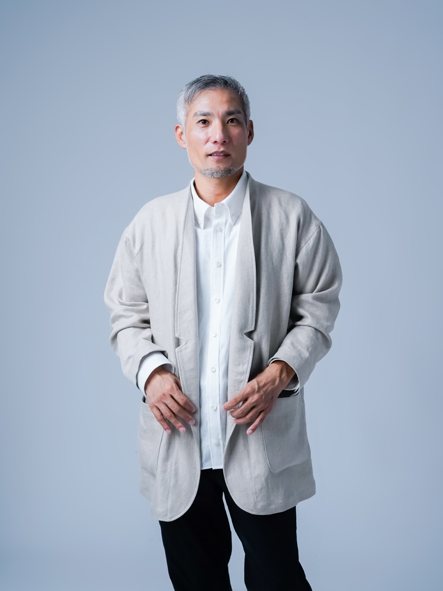 リネンジャケット】曖昧の美学。ヘリンボーンリネン