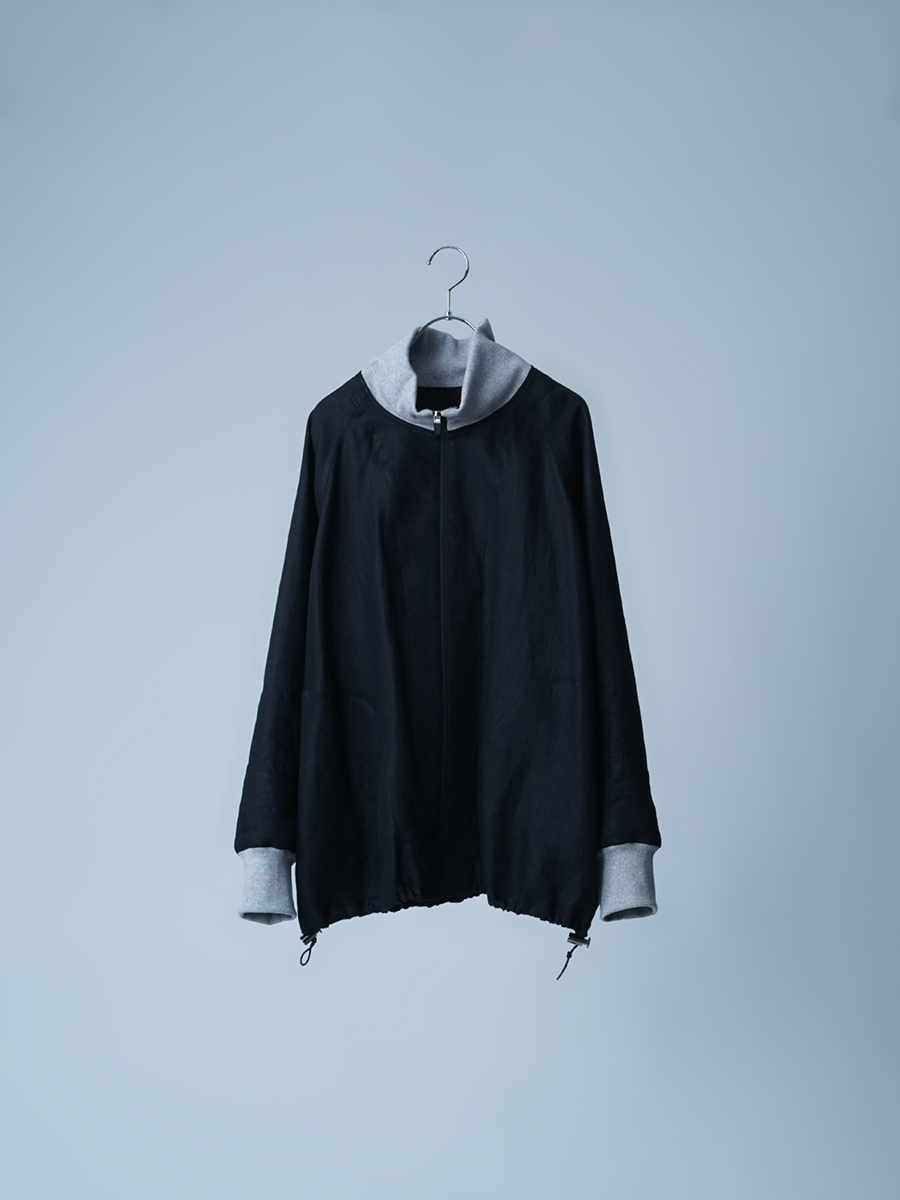 yoihi ランンスリーブブルゾン　ブラック yoihi ランンスリーブブルゾン ブラック yoihi ランンスリーブブルゾン