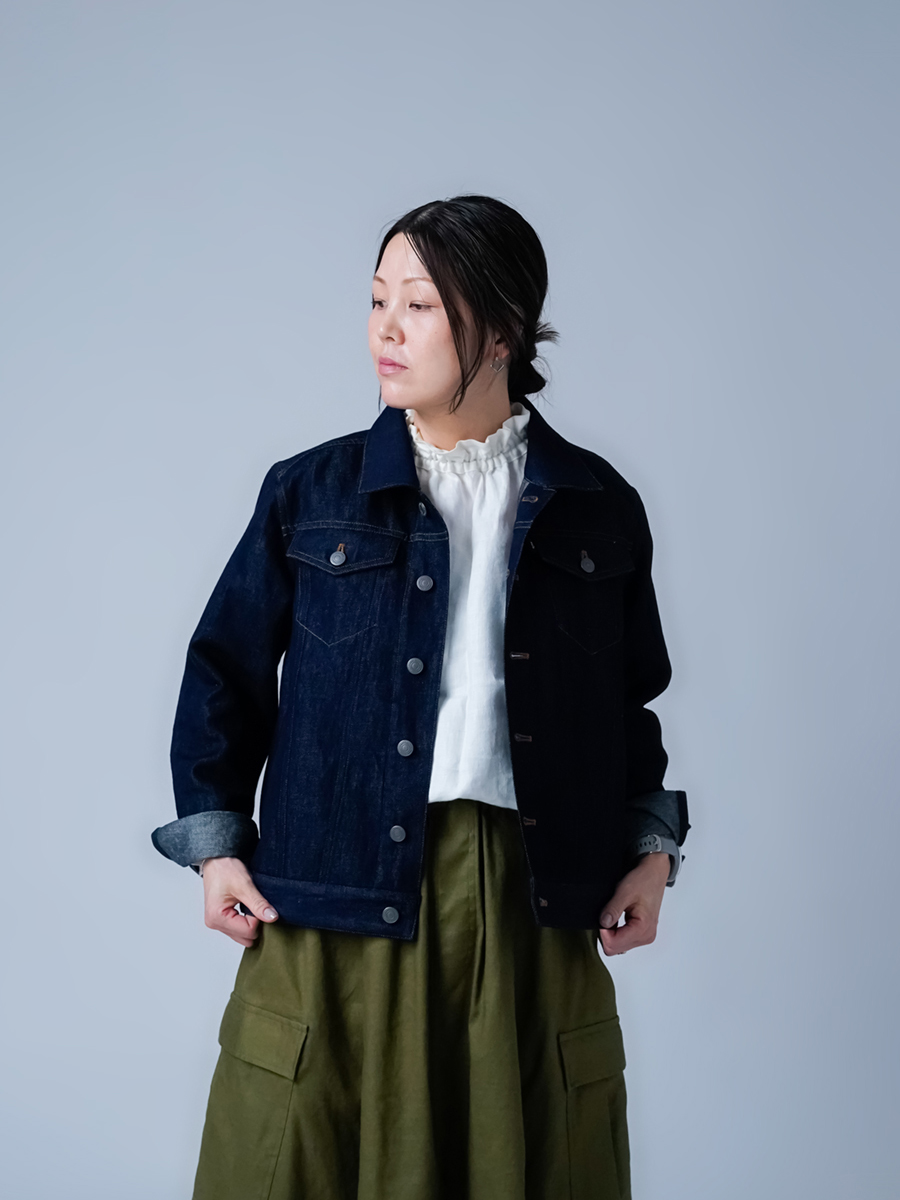 新品タグ付 カフネ パシオーネ デニム ジャケット フリーサイズ フォロー割り 新品タグ付 カフネ パシオーネ デニム ジャケット フリーサイズ