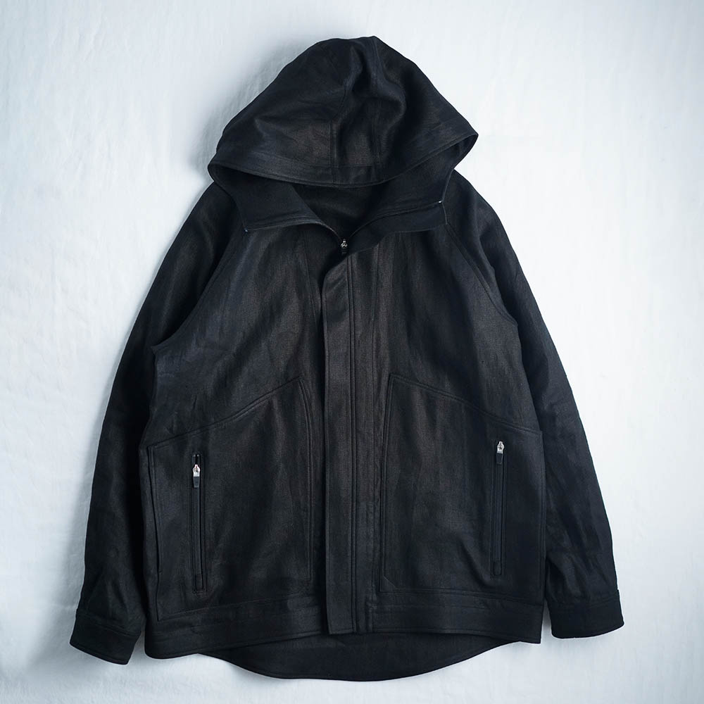 【premium】Linen Jacket マウンテンパーカー / ランプブラック h053d-ibk3