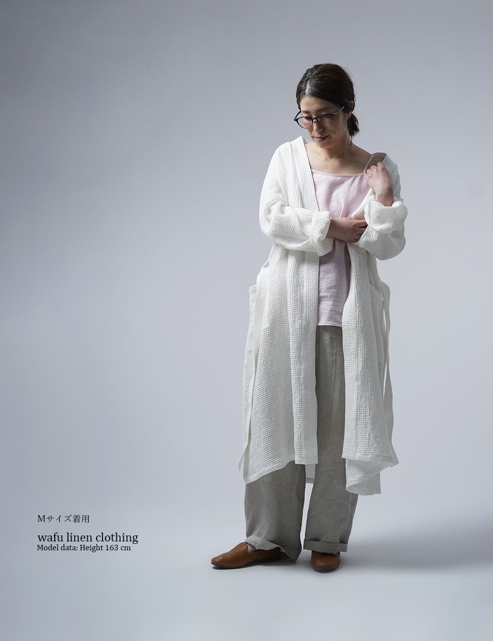 【wafu】雅亜麻 Linen camisole キャミソール　/4色展開 p004k