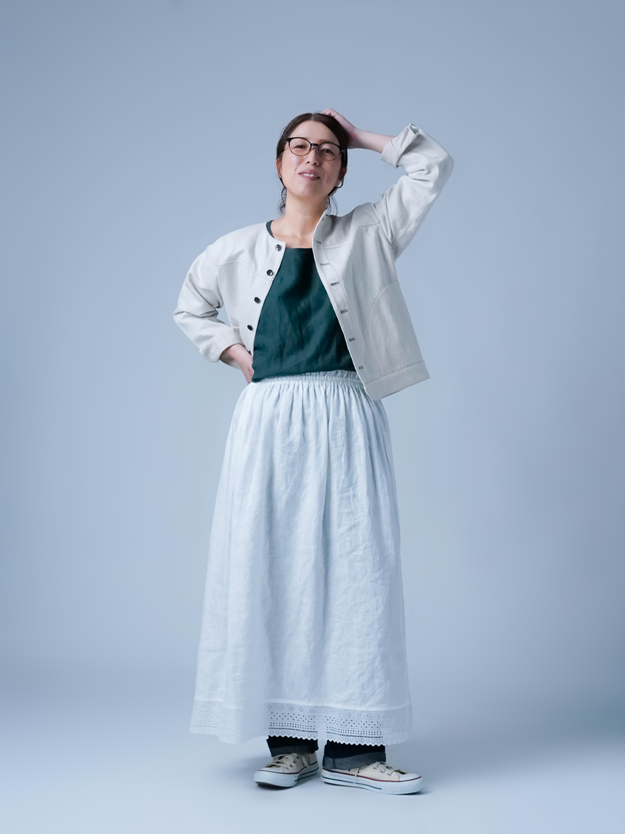 リネンタンクトップ】下着をつけずに快適に過ごせる カップなしタンク