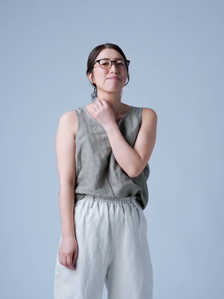 【新品】wafu.  リネンキャミソール【トッキノン】S リネンキャミソール】下着をつけずに快適に過ごせる トッキノン