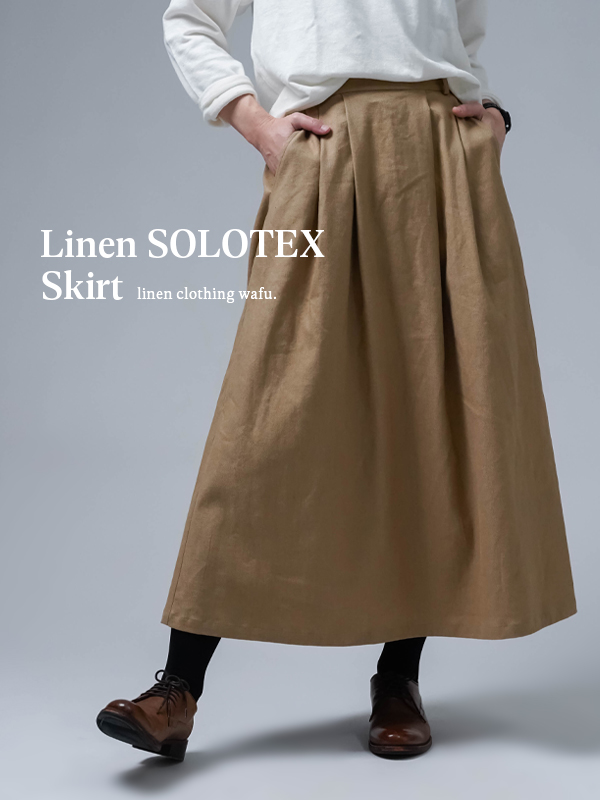 スカート 【 wafu 】 linen clothing