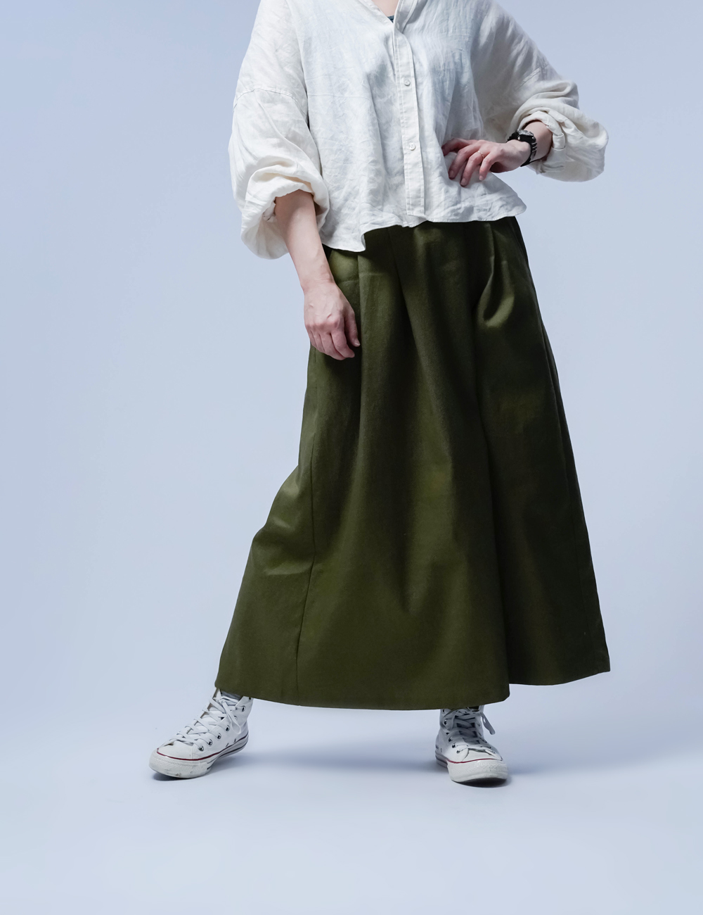 wafu☆高級リネンスカート