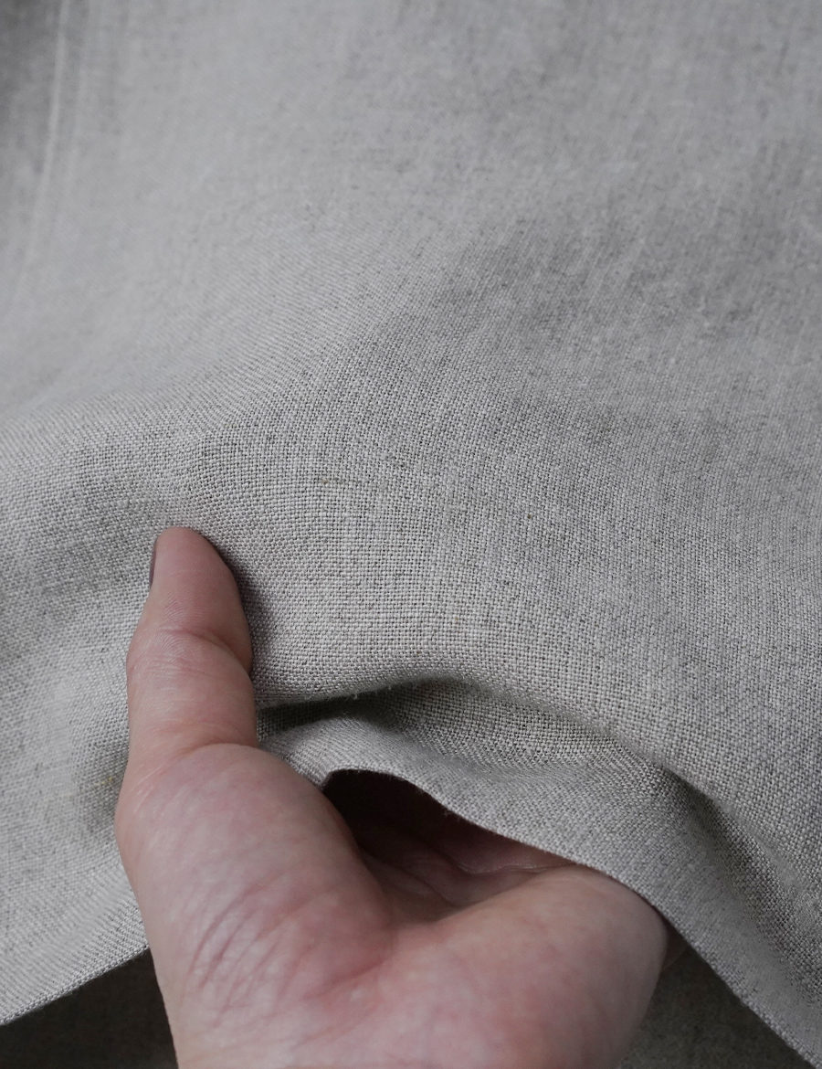 【訳あり作品】リネン タブリエ スカート / 亜麻ナチュラル sample-a0804