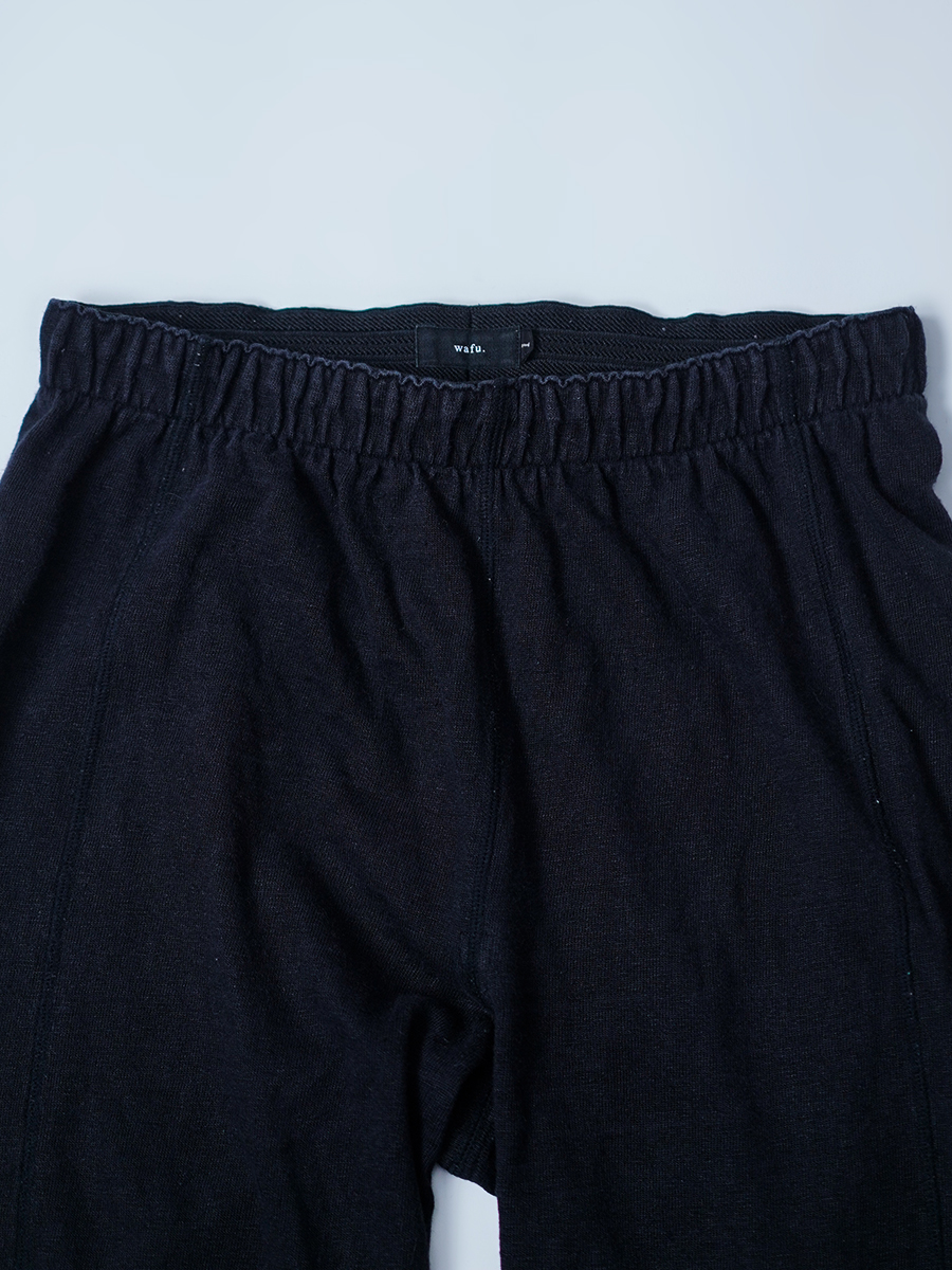 【リユース作品/Mサイズ】混紡ニット レギンス / ブラック sample-a1029