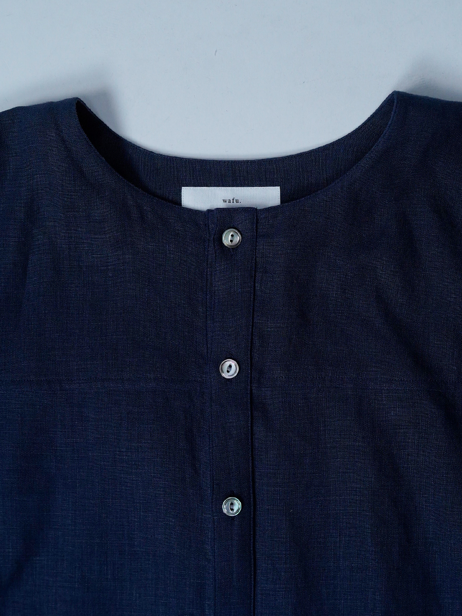 【サンプル作品】リネンカーディガン / ブラック sample-a1030