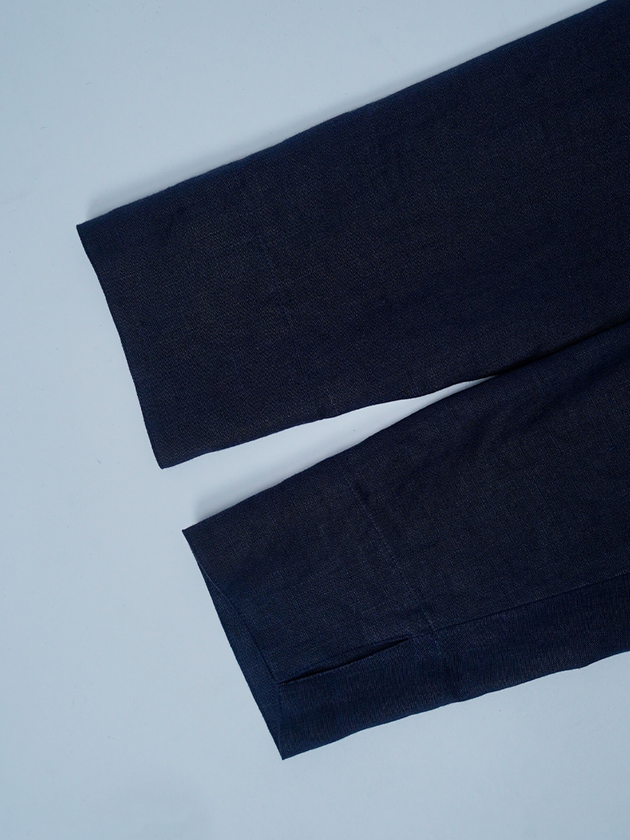 【サンプル作品】リネンカーディガン / ブラック sample-a1030