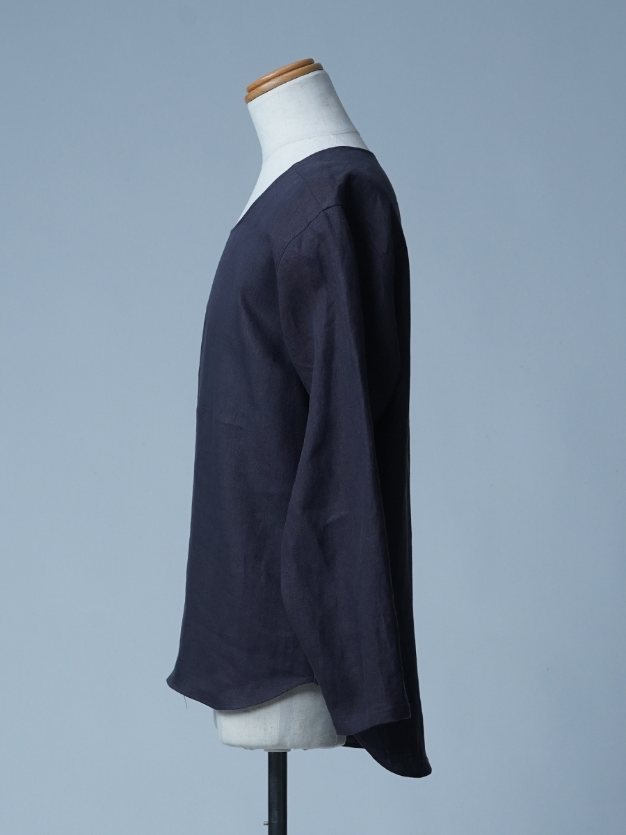 【サンプル作品/Lサイズ】プレミアムリネン 長袖トップス / ショードロン sample-a1049