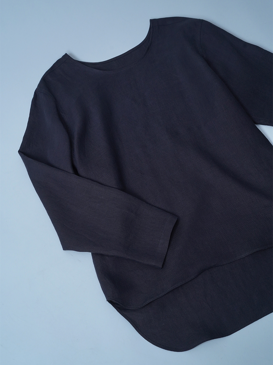 【サンプル作品/Lサイズ】プレミアムリネン 長袖トップス / ショードロン sample-a1049
