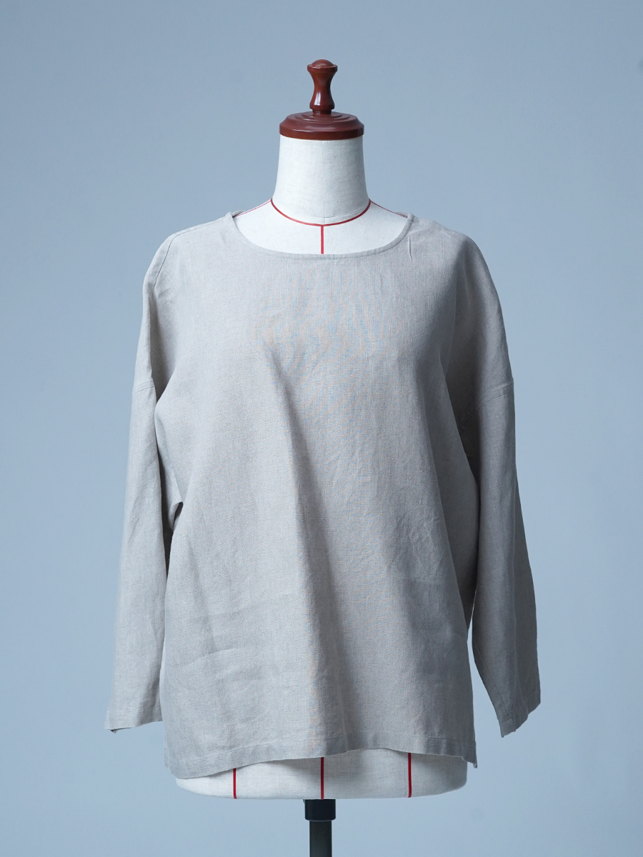 【リユース作品】リネンパジャマ 2way Vネック リネントップス / 色 sample-a1116
