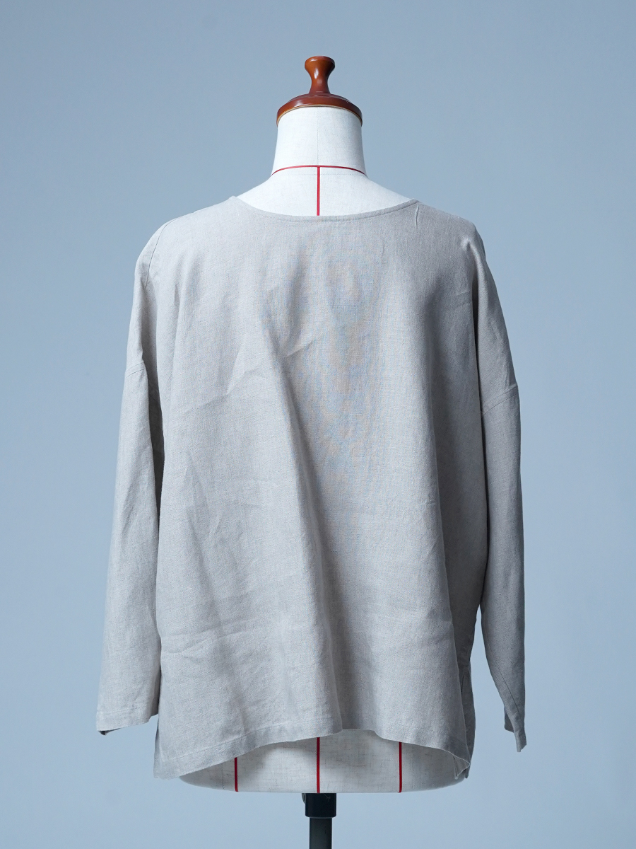 【リユース作品】リネンパジャマ 2way Vネック リネントップス / 色 sample-a1116