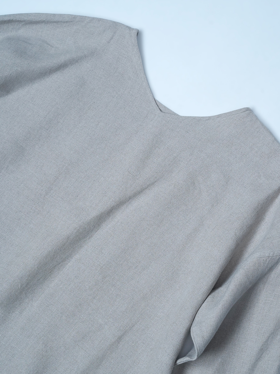 【リユース作品】リネンパジャマ 2way Vネック リネントップス / 色 sample-a1116