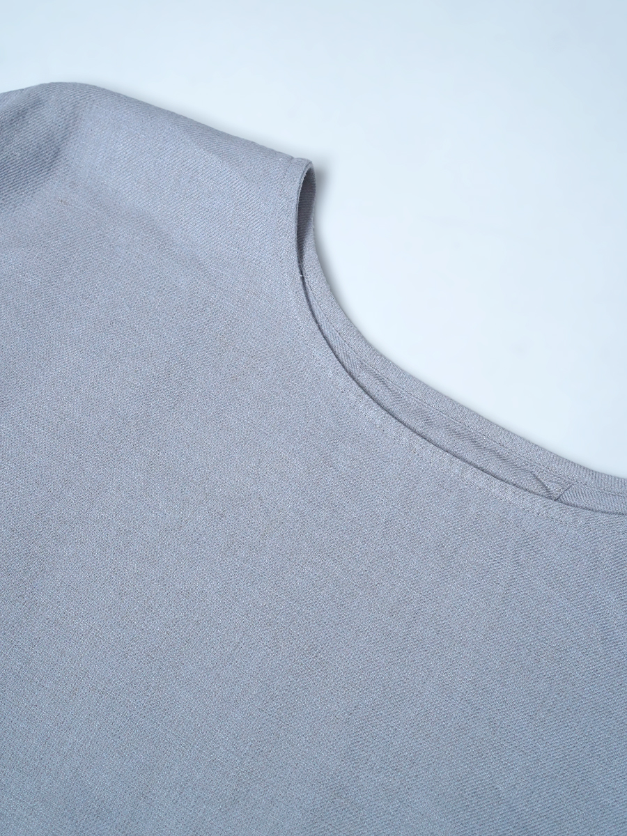 【リユース作品】リネントップス ふんわり袖 トップス / グリーシエル sample-a1149