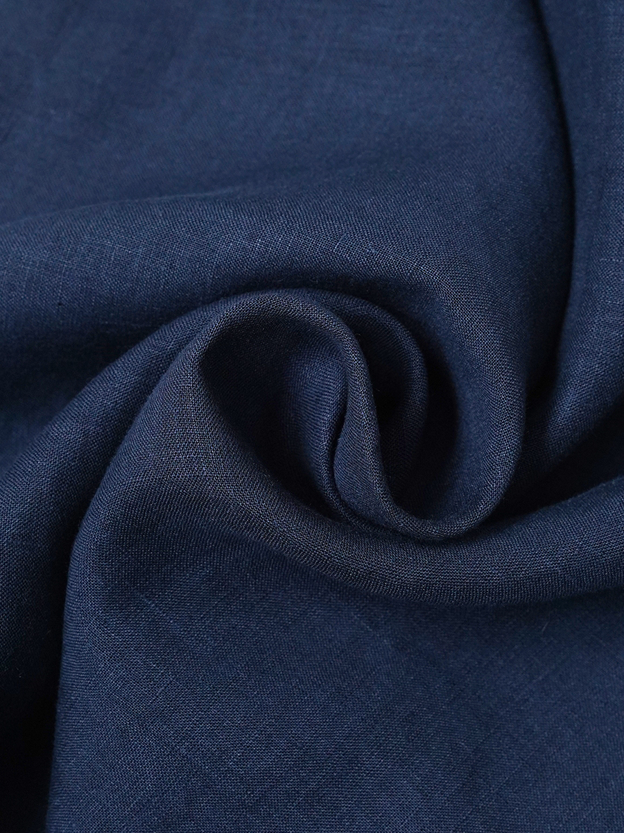 【リユース作品】リネンタンクトップ ノースリーブインナー / 紺青(こんじょう) sample-a1170