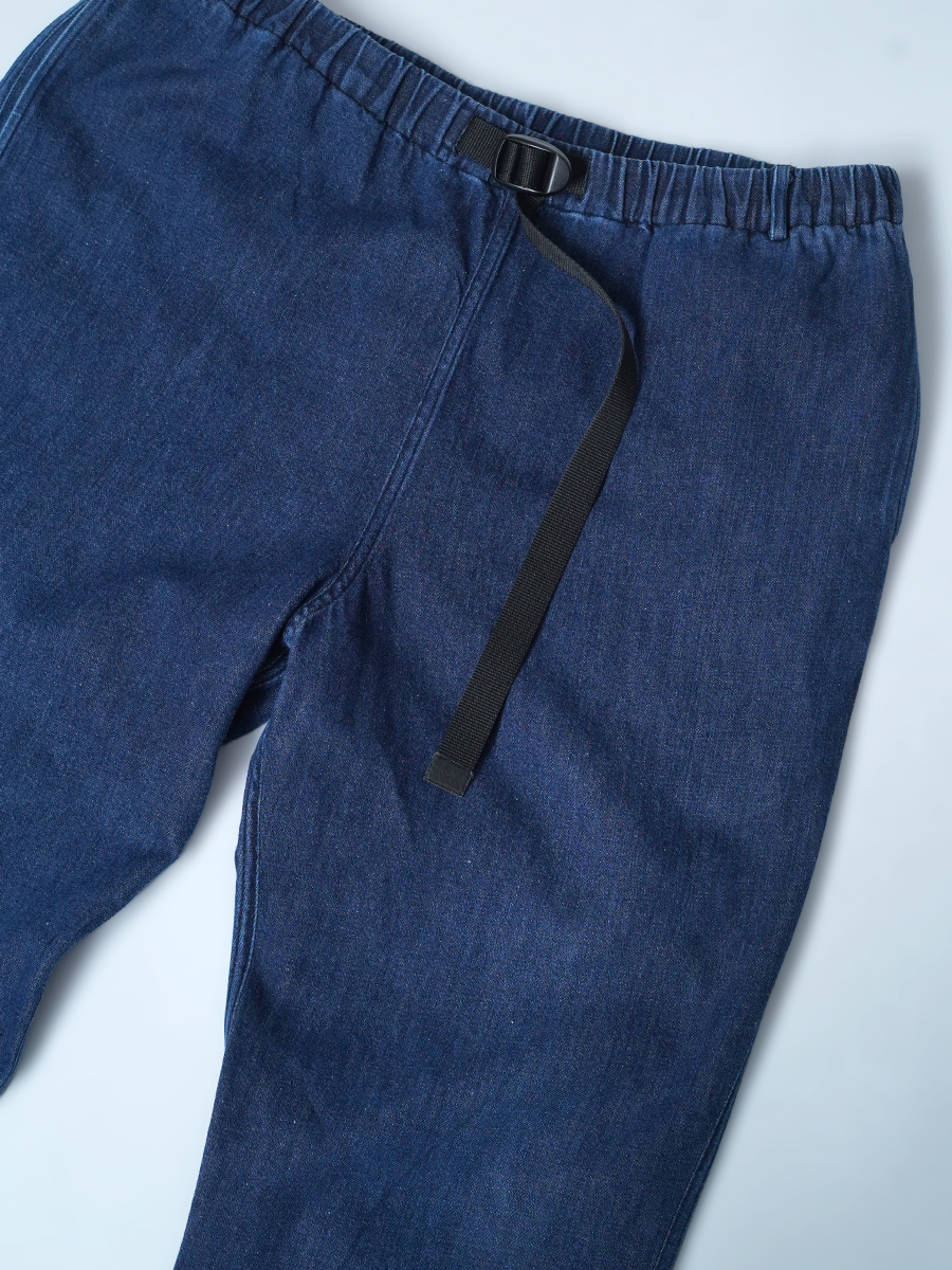 【リユース作品】リネンデニムパンツ スリム イージーパンツ / ダークインディゴ sample-a1180