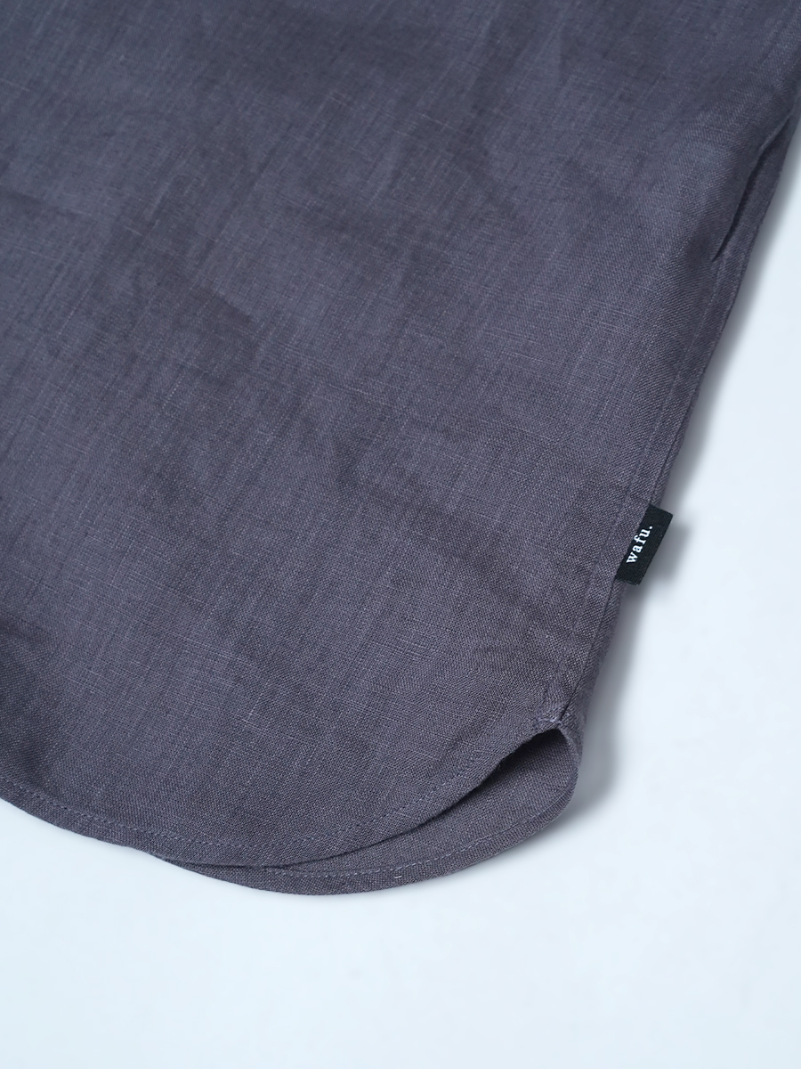 【リユース作品/Lサイズ】リネンキャミソール リネンインナー / 墨色(すみいろ) sample-a1216