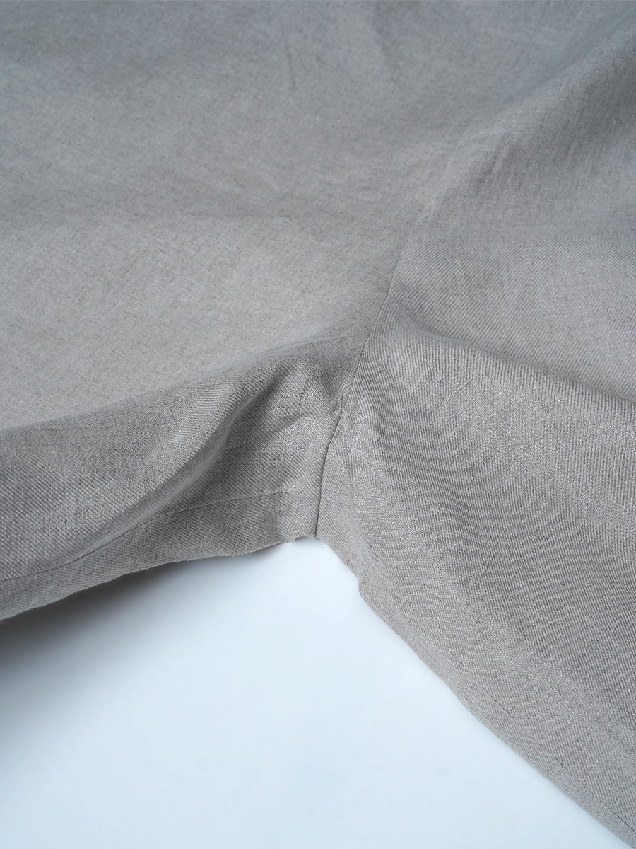 【リユース作品】リネンサロペット ワイドサロペット / フラックス sample-a1222