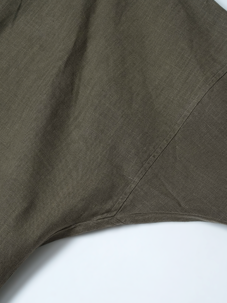 【リユース作品】リネントップス ボートネック トップス シン・ビッグT / 柳煤竹(やなぎすすたけ) sample-a1258