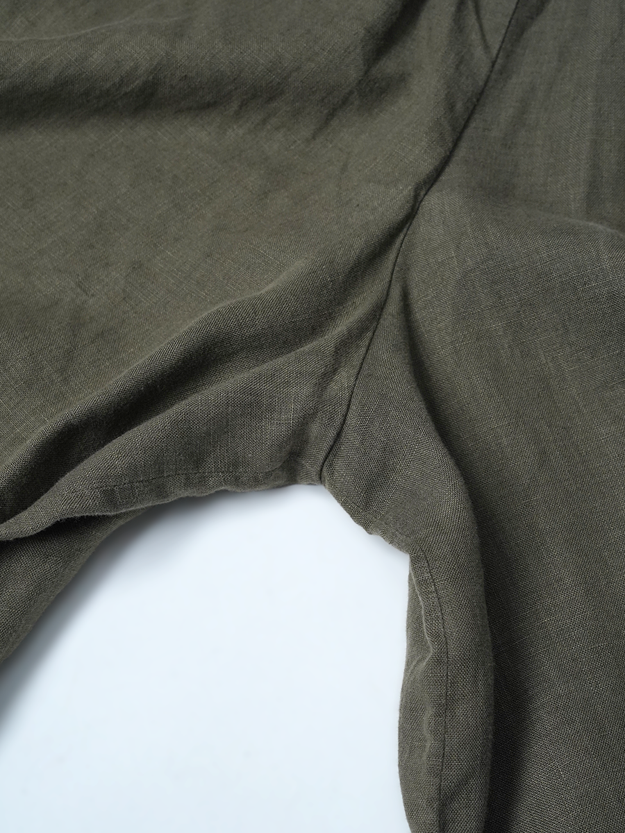 【リユース作品】リネンワイドパンツ ワイドパンツ / 柳煤竹(やなぎすすたけ) sample-a1302