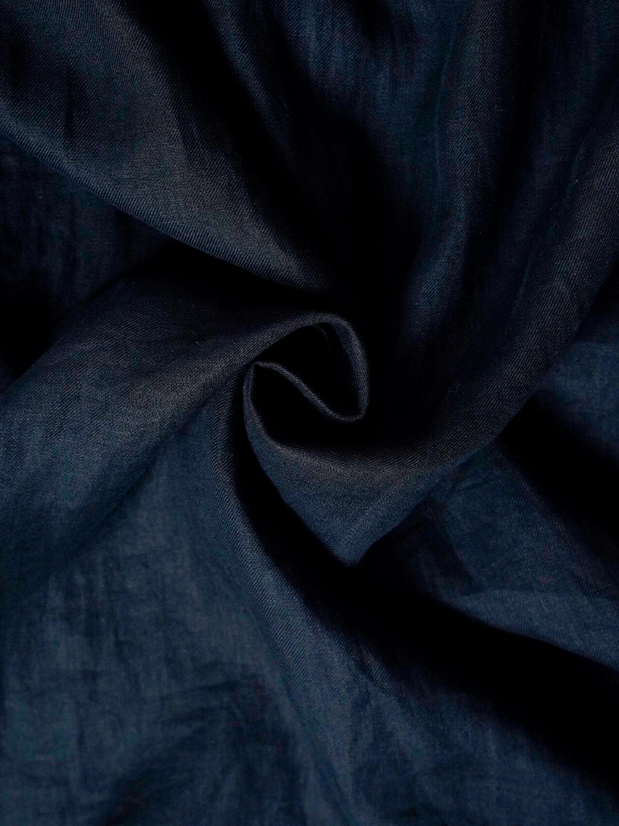 【サンプル作品】プレミアムリネン 秘密のシルエット ワンピース / ランプブラック sample-c0005