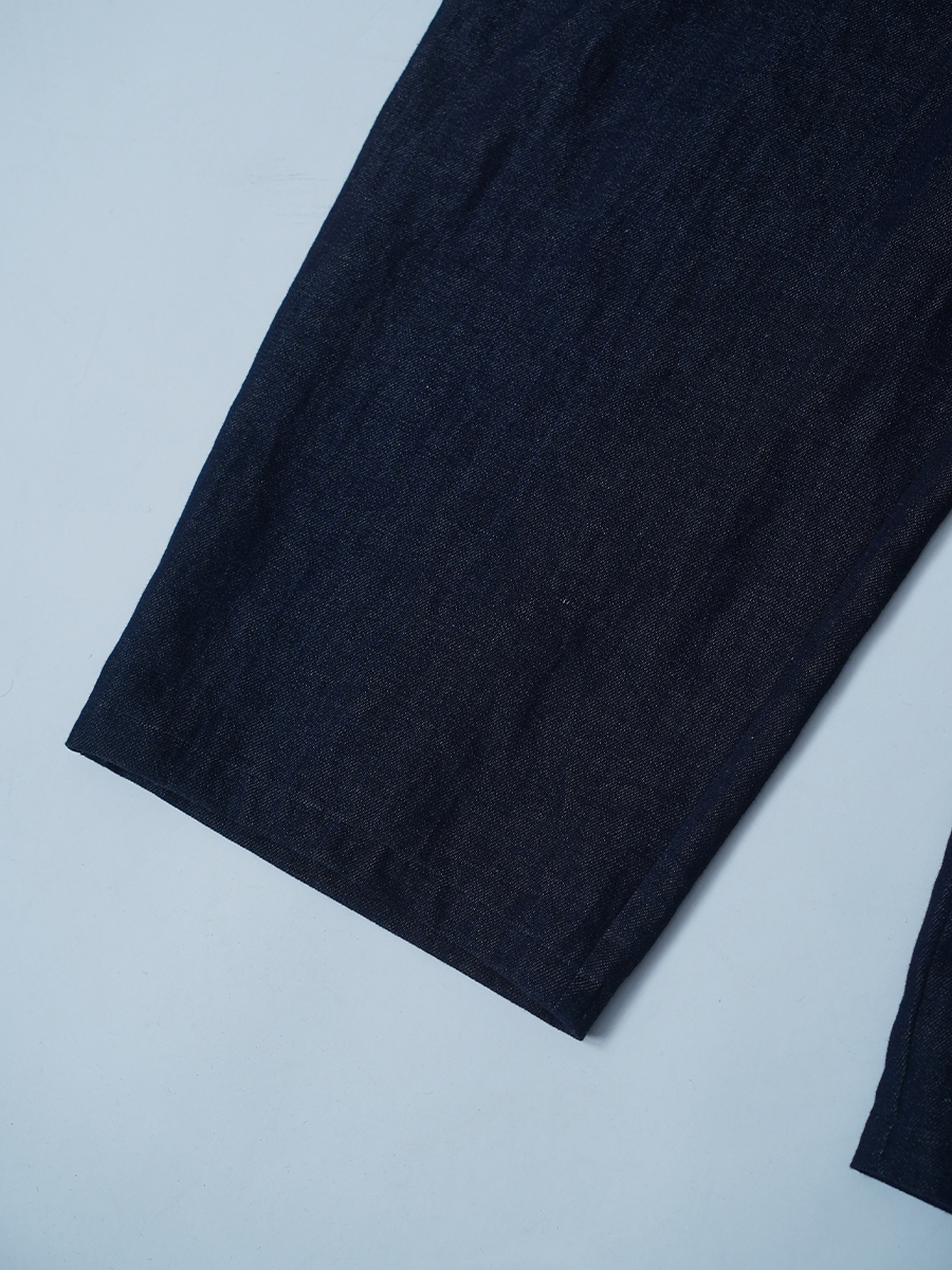 【サンプル作品】リネンデニム サロペット / ダークインディゴ sample-c0037