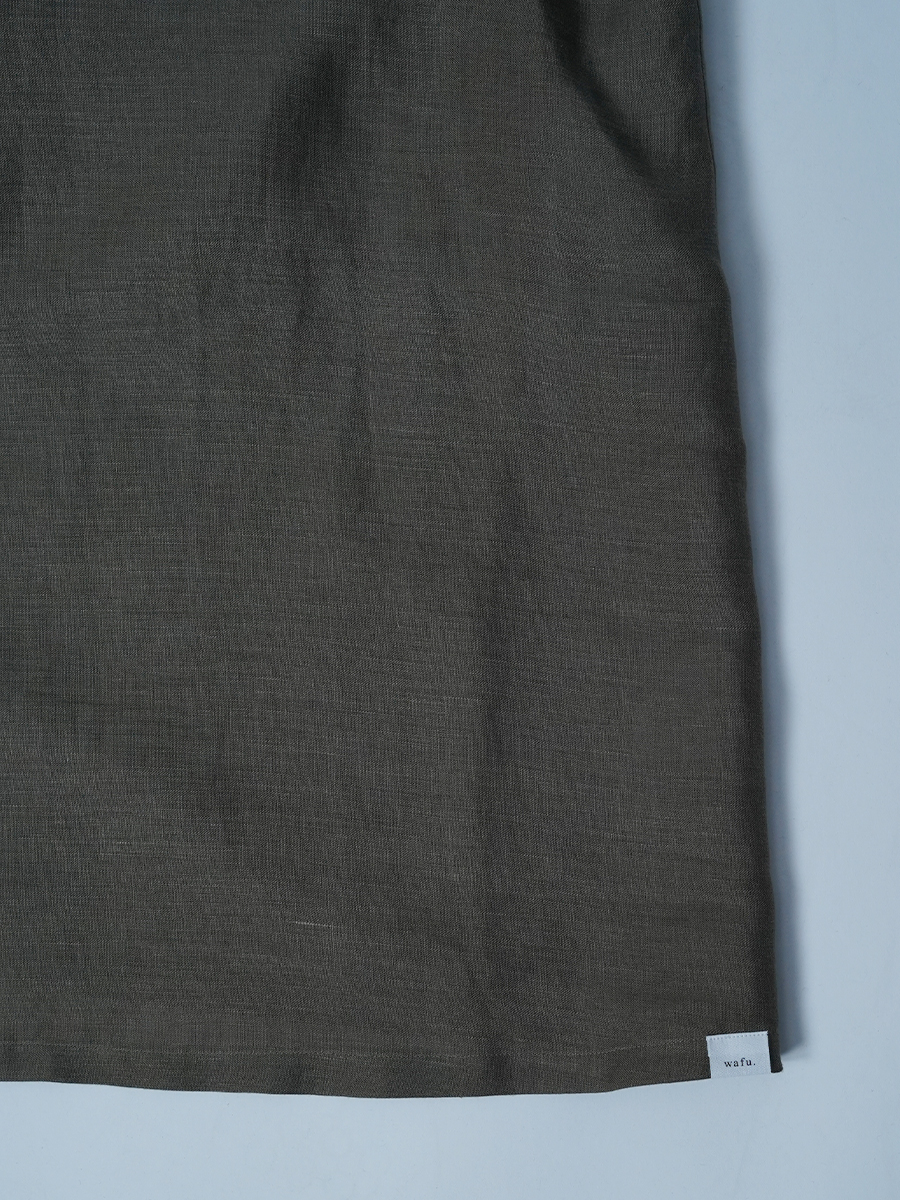 【サンプル作品/Lサイズ】カップなし リネンタンクトップ トッキノン / 藍媚茶 sample-c0070