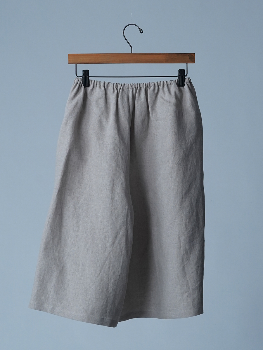 【サンプル作品】リネン ロング丈ペチパンツ / 亜麻ナチュラル sample-c0073