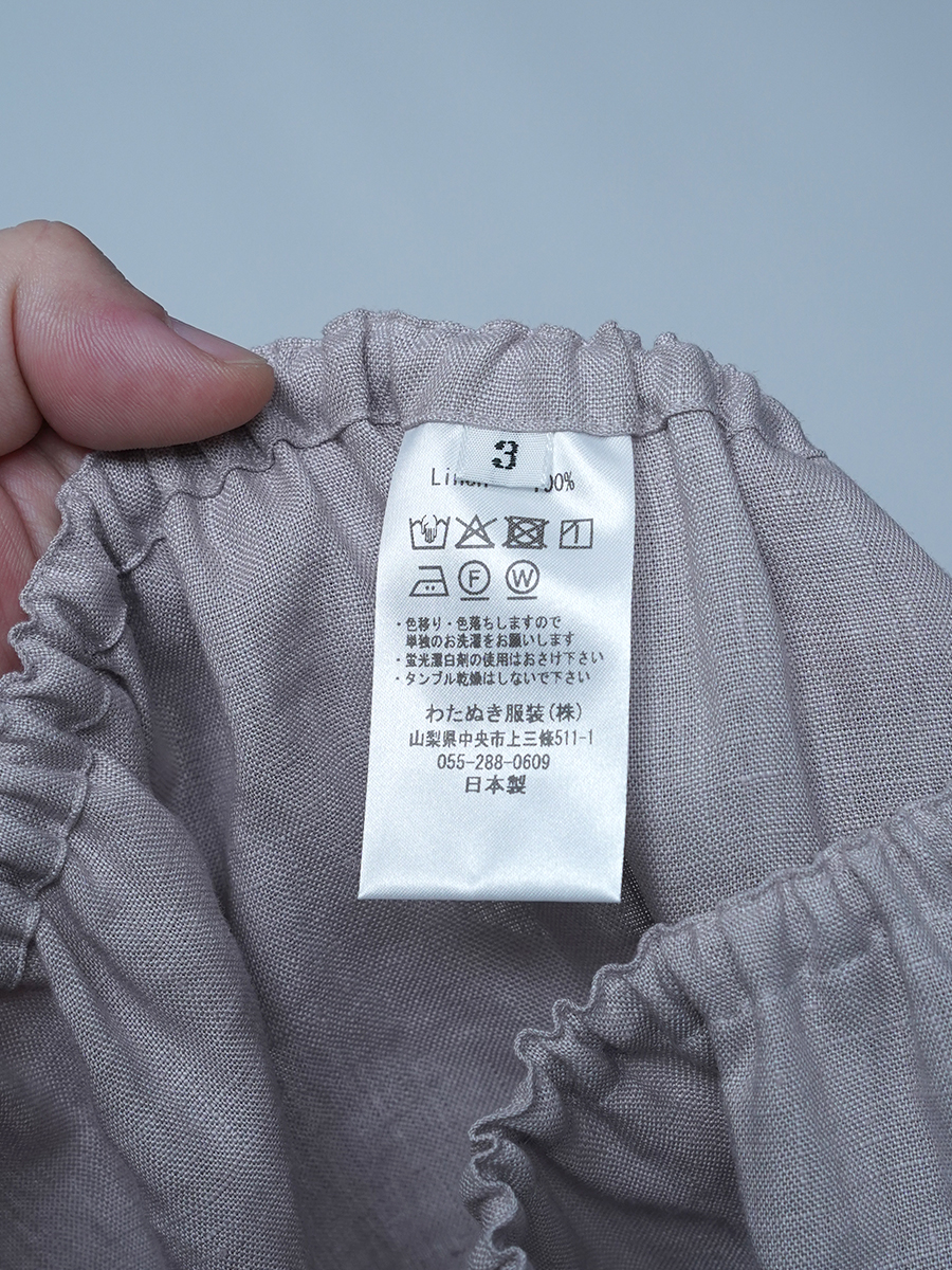 【サンプル作品/LLサイズ】リネン レディーストランクス / 灰桜 sample-c0112