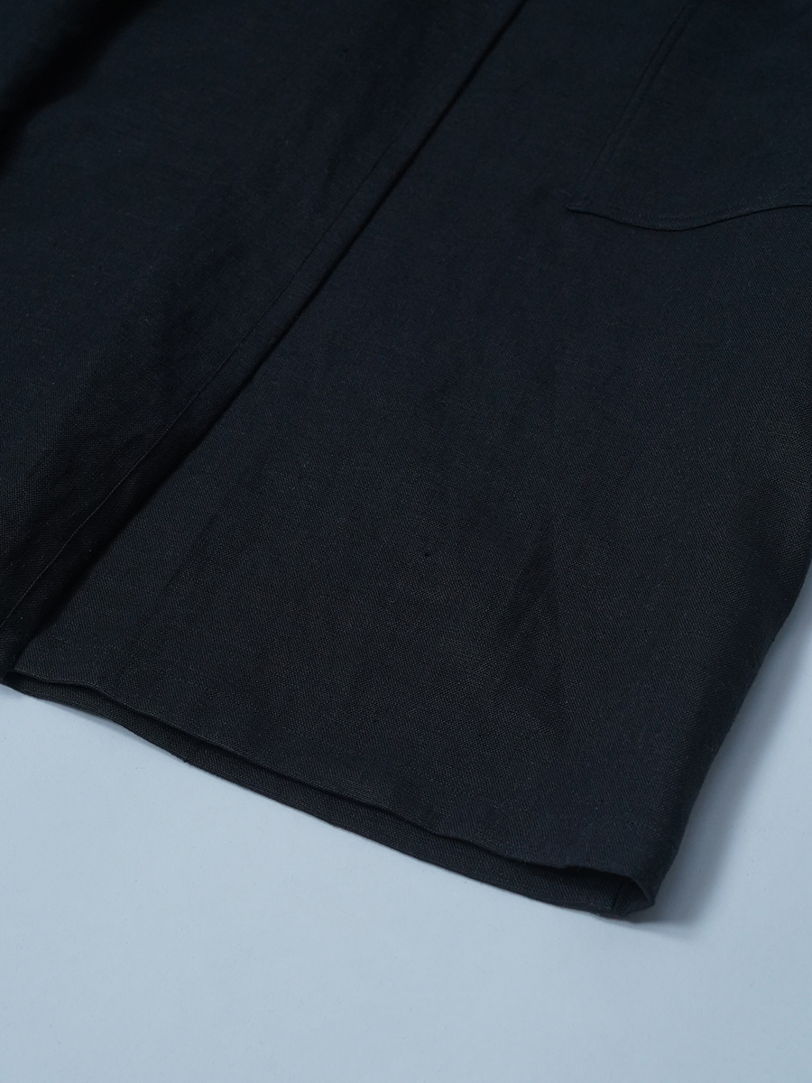 【サンプル作品】トッパーデザイン ロングリネンジレ / ブラック色 sample-c0122