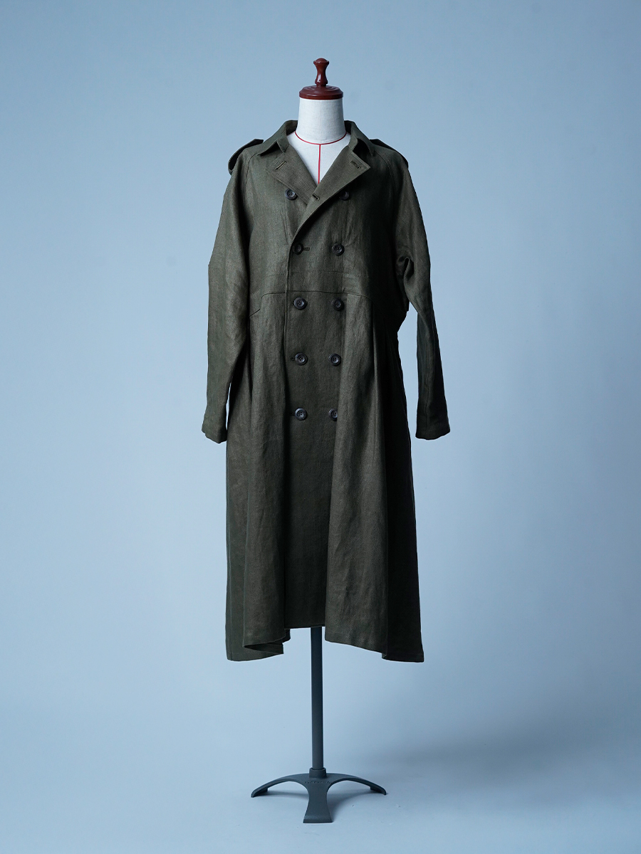 【vintage】リメイク】ペイントトレンチコート vintage】リメイク】ペイントトレンチコート